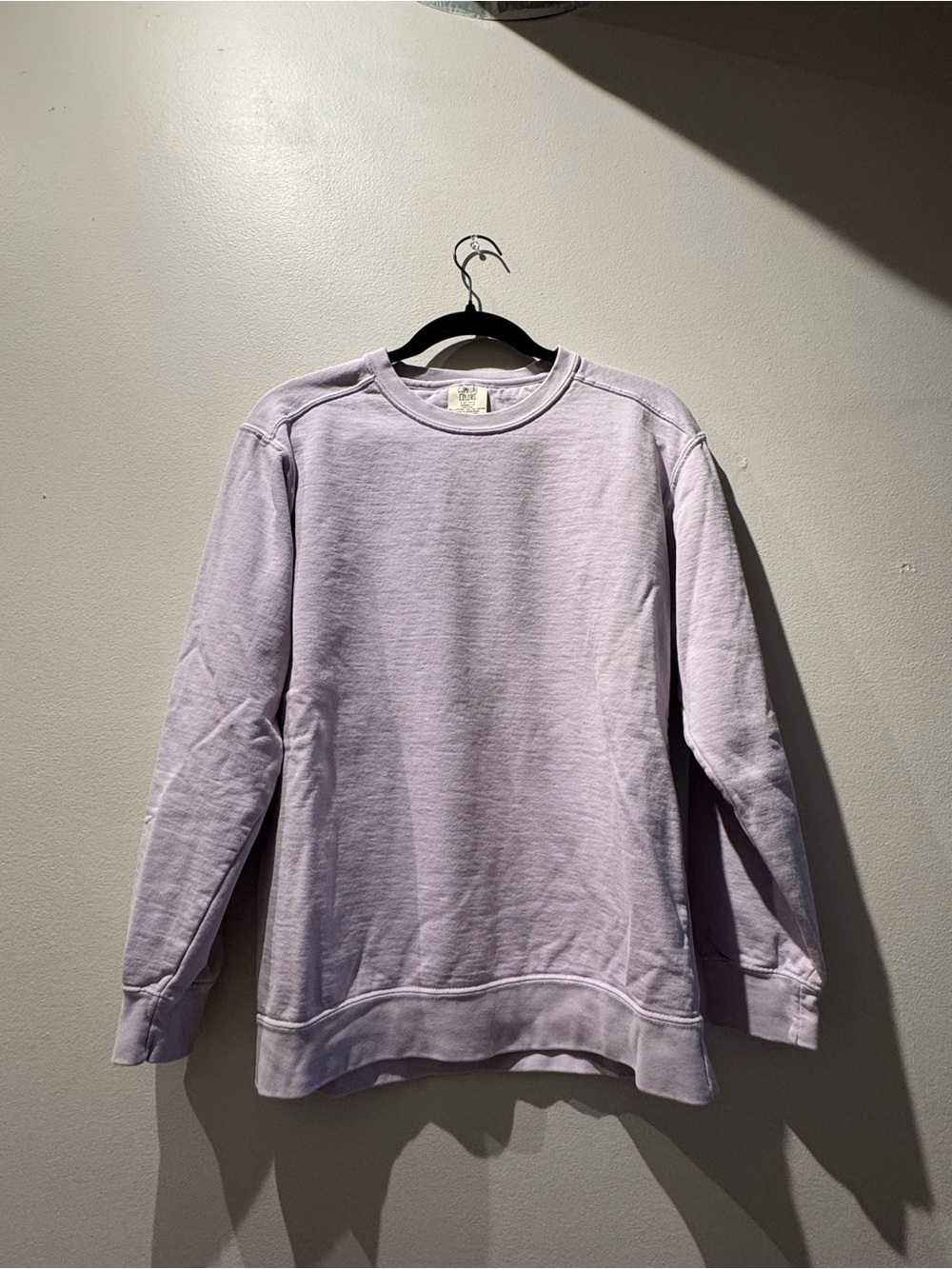 Comfort Colors Garment Dyed Crewneck Sweatshirt - Light Purple